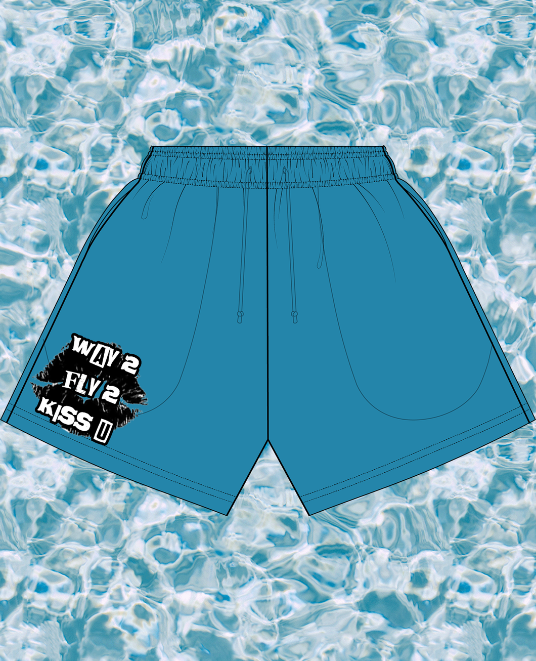 Way 2 Fly Shorts Turquoise